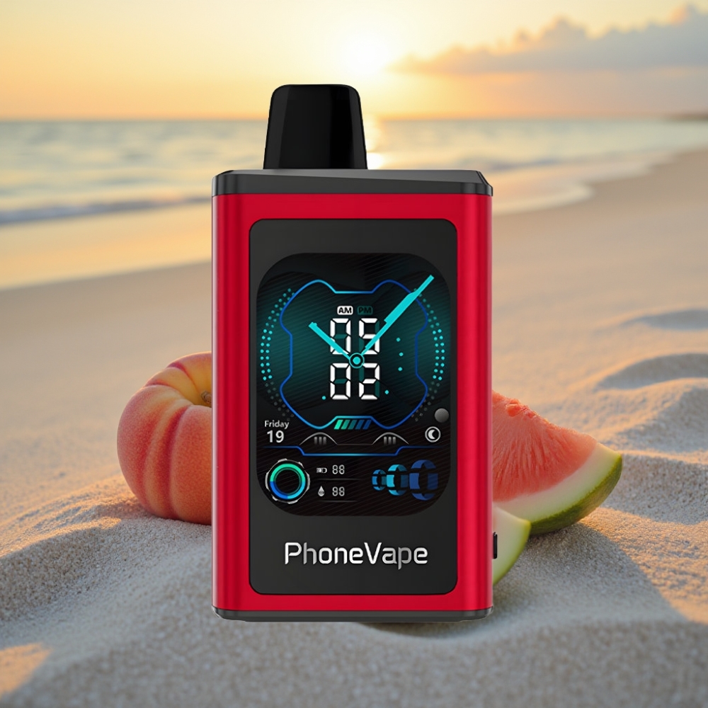 JNR PhoneVape 30000 pievilkumi Vienreizējās lietošanas vape Persiku Mango Arbūzu, 850mAh, Type-C, Turbo, Apps