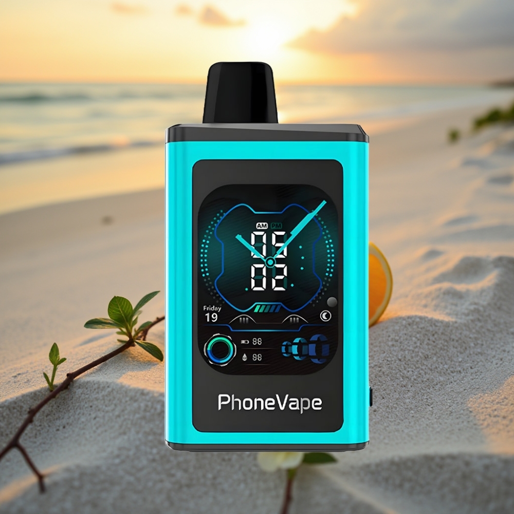 JNR PhoneVape 30000 puffs Vienreizējās lietošanas vape Masaļas Mētra, 850mAh, Type-C, Turbo, Apps