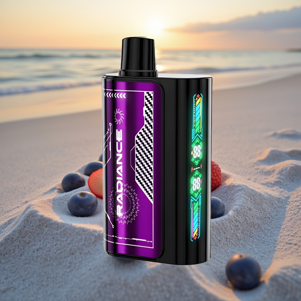 JNR Radiance 31000 Pūfu Vienreizējās lietošanas vape ZILĀ AVEŅU ĶIRŠU, 28ml, 950mAh, Type-C