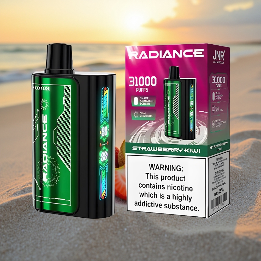 JNR Radiance 31000 Puffs Izdzeramais Veips ZEMENEĶU KIWI 28ml, 950mAh, Type-C