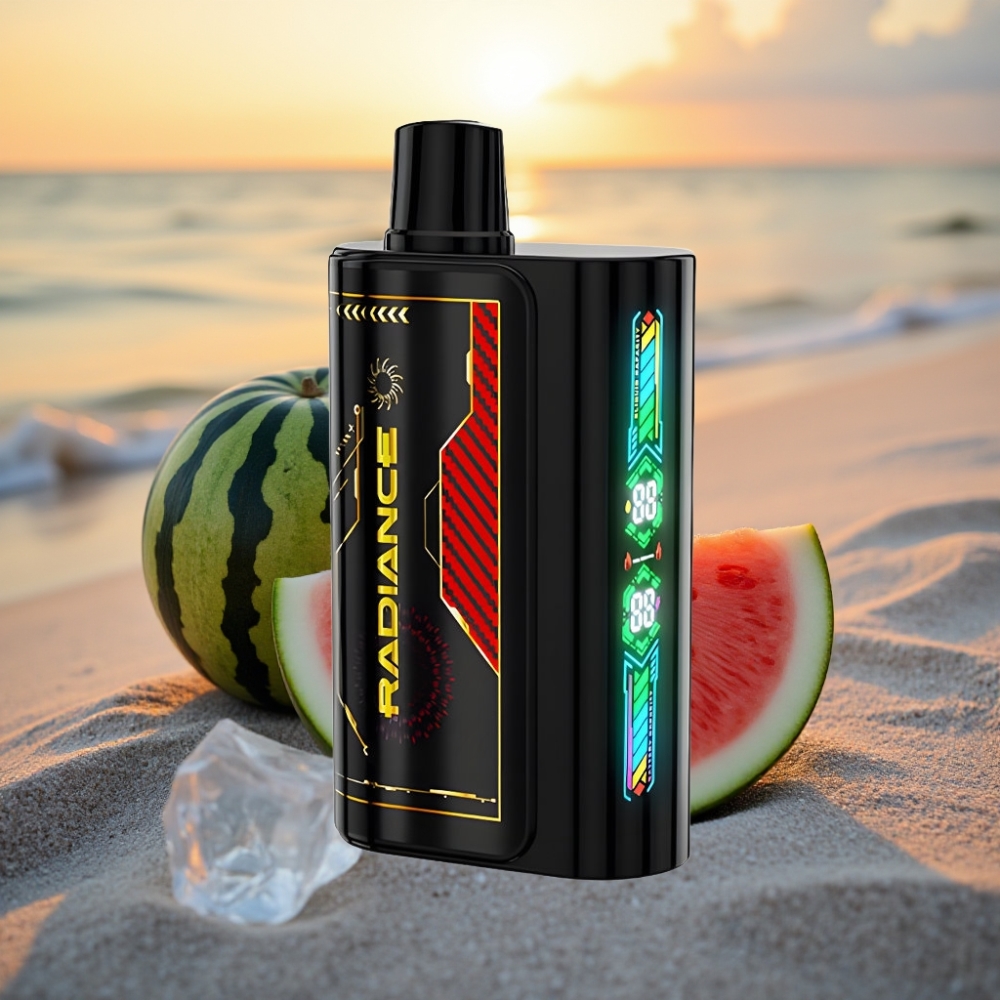 JNR Radiance 31000 Puffs Vienreizējās lietošanas vape ARBŪZA LEDUS, 28ml, 950mAh, Type-C