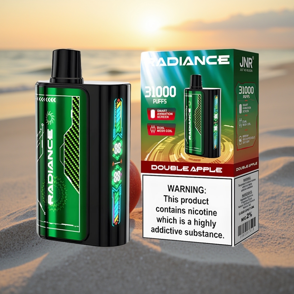 JNR Radiance 31000 Puffs Vienreizējās lietošanas vape DIVĀBOLU 28ml 950mAh Type-C 2%
