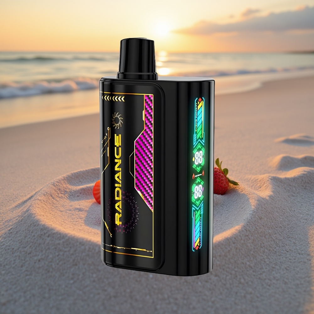 JNR Radiance 31000 Puffs Vienreizējās lietošanas vape ZEMENEŠU LEDUS 28ml 950mAh Type-C 2%