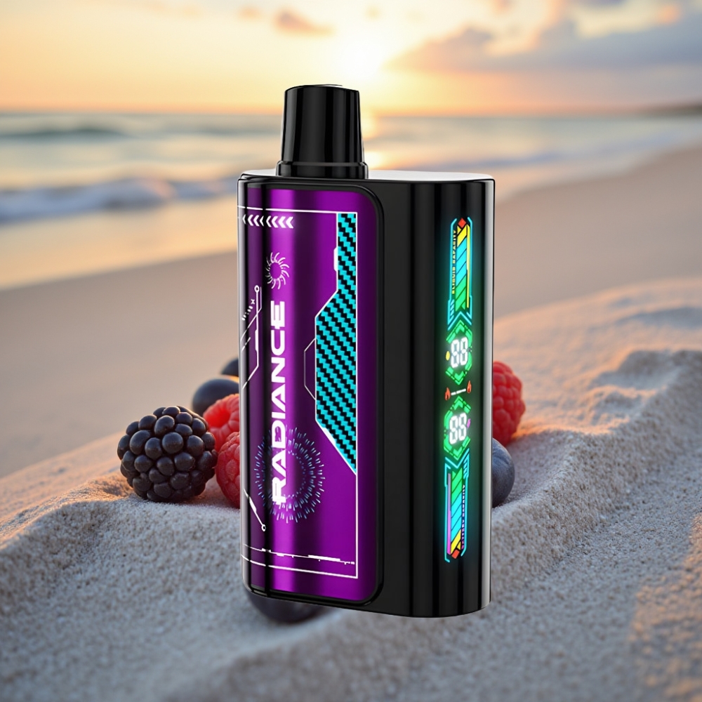 JNR Radiance 31000 Puffs Vienreizējās lietošanas vape ZILĀ OKEĀNA SKĀBĀ AVEŅU GARŠA, 28ml, 950mAh, Type-C