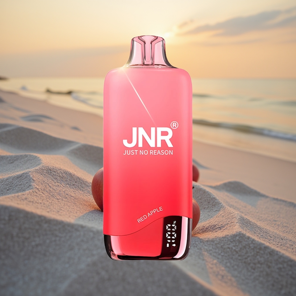 JNR Rainbow 10500 Puffs Vienreizējās lietošanas vape Sarkanais ābols, 600mAh, 18ml, USB-C