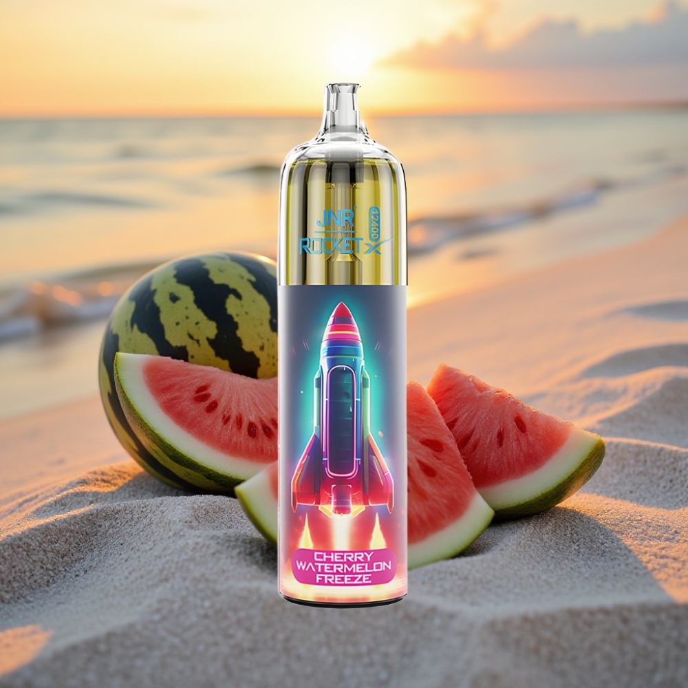 JNR Rocket-X 12400 Pufu Vienreizējās lietošanas vape Ķiršu Arbūza Ledus, Adjustable Airflow, RGB