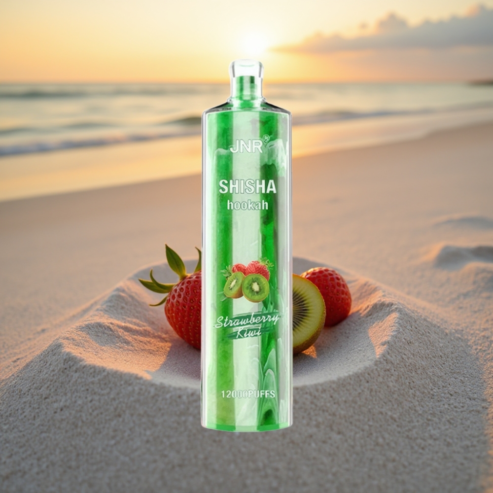 JNR Shisha Hookah 12000 Puffs Vienreizējās lietošanas vape Zemenes-Aveņu, 750mAh, 24ml, 0%/2%