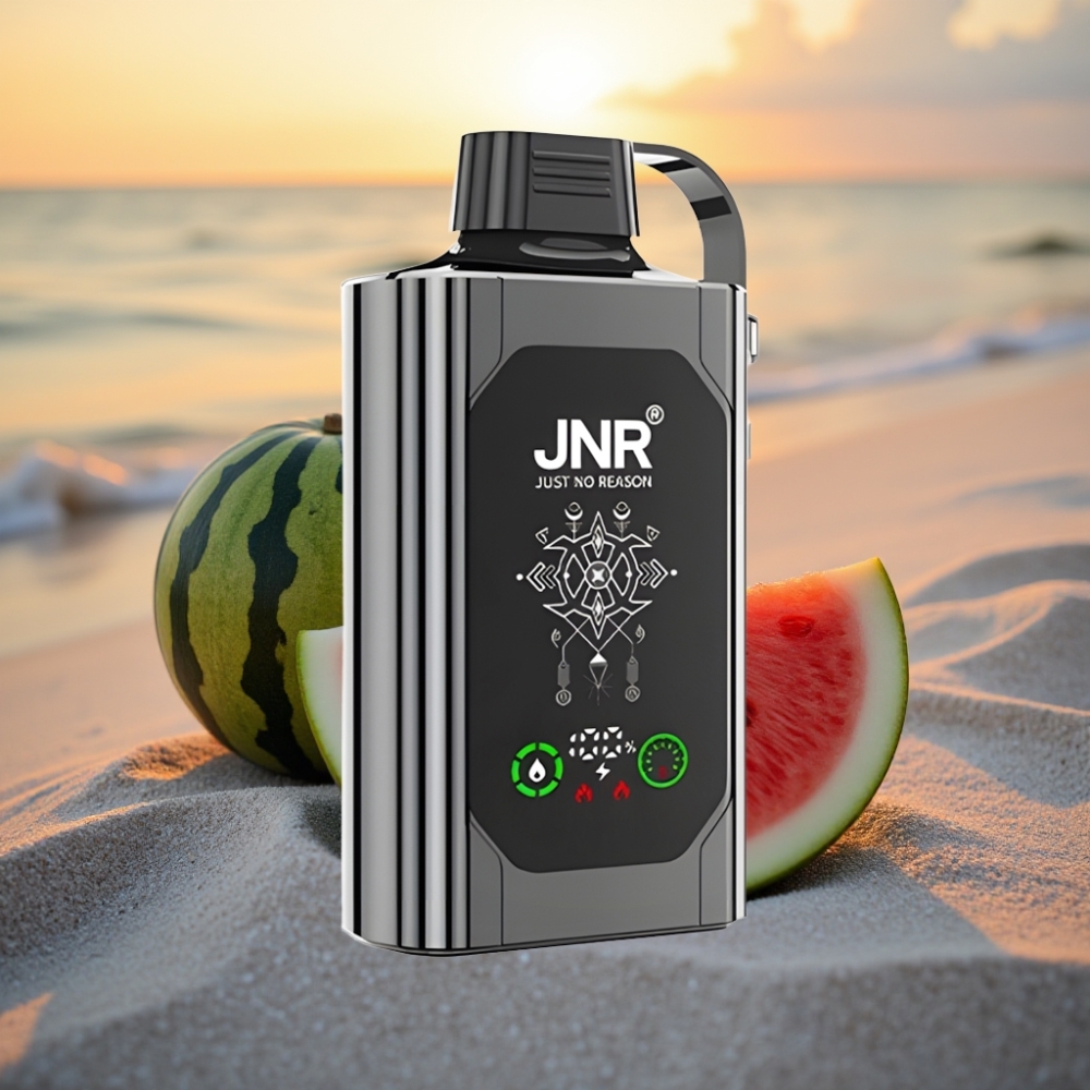 JNR Shisha Hookah Box 20500 Puffs Vienreizējās lietošanas vape Arbūzu Ledus, HD displejs, 1000mAh, 25ml, Type-C, Dual Mesh Coil