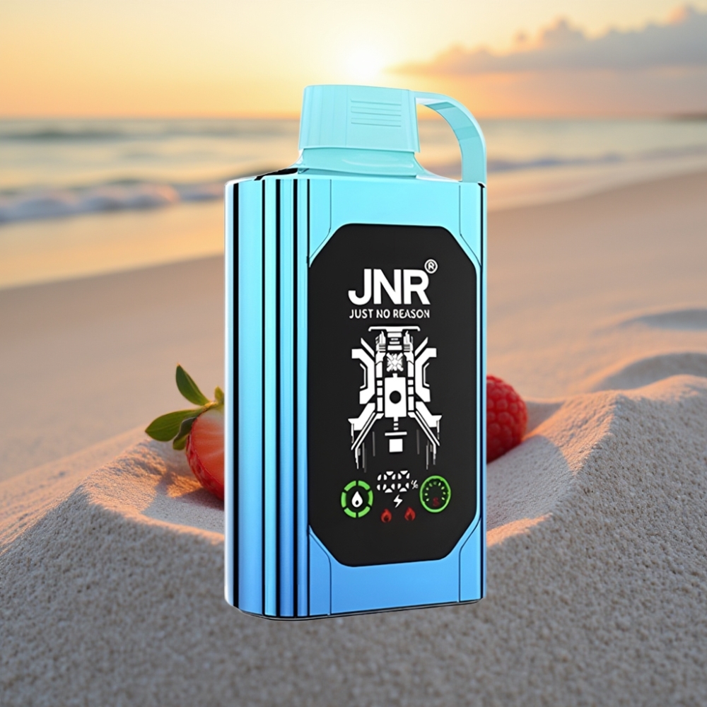 JNR Shisha Hookah Box 20500 Puffs Vienreizējās lietošanas vape Zemeņu Avenes Konfekšu, HD Displejs, 1000mAh, 25ml, Type-C