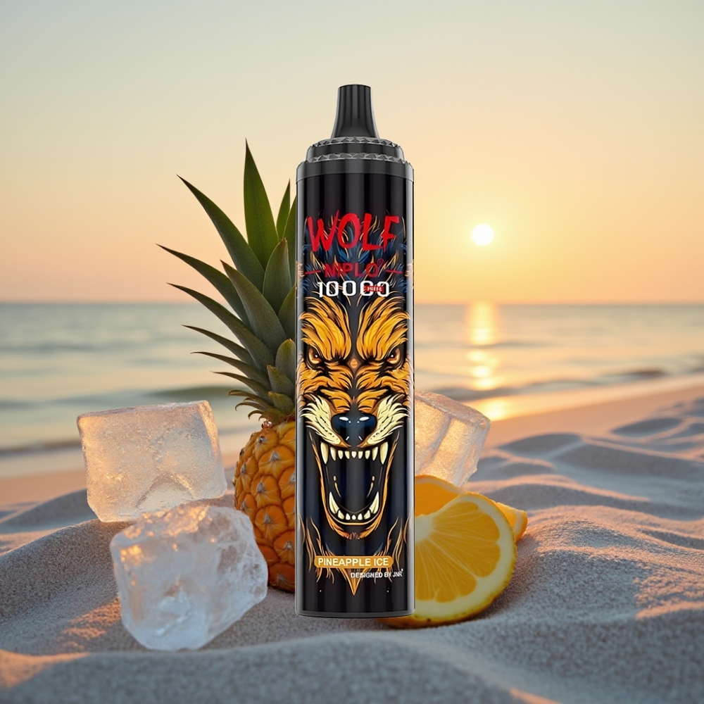JNR Wolf Niplo 10000 Puffs Vienreizējās lietošanas vape Ananāsu Ledus (650mAh, 20ml, Type-C)