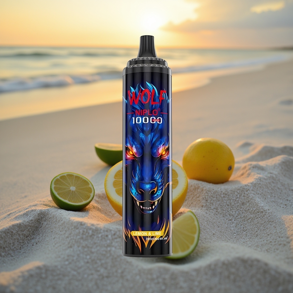 JNR Wolf Niplo 10000 Puffs Vienreizējās lietošanas vape Citrons & Laima (10000 Puffs, 1.0 Ohm, 20ml)