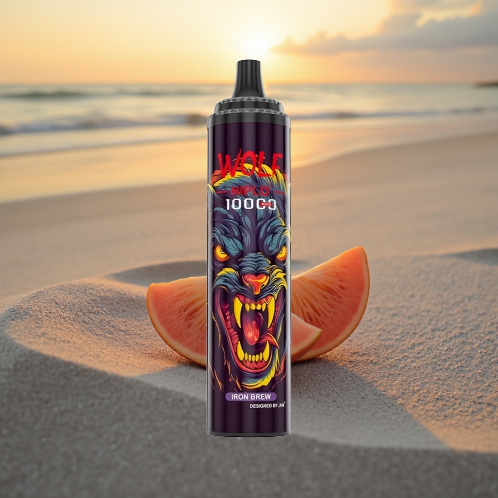 JNR Wolf Niplo 10000 Puffs Vienreizējās lietošanas vape Dzelzs Brūveris 1.0Ω 650mAh 20ml
