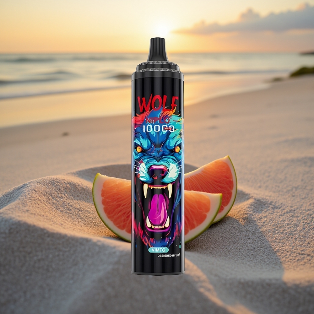 JNR Wolf Niplo 10000 Puffs Vienreizējās lietošanas vape Vimto, 20ml, 1.0 Ohm, 650mAh, Type-C