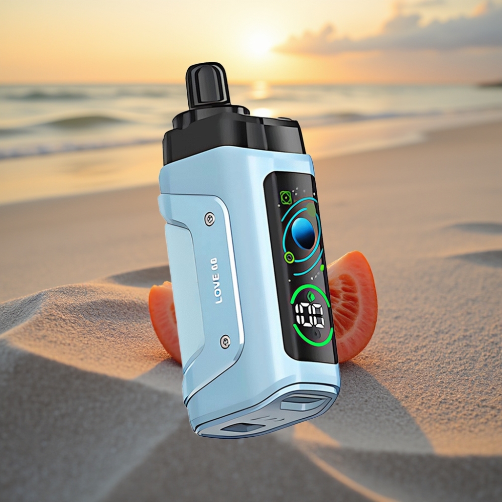 Razz Bar 45000 Puffs Vienreizējās lietošanas vape Mīlestība 66, 1.0 Ohm, Type-C, 20 mg/ml