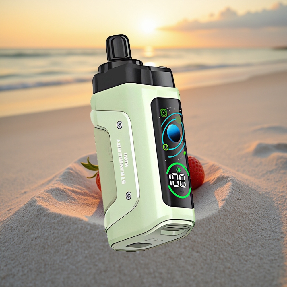 Razz Bar 45000 Puffs Vienreizējās lietošanas vape Zemeņu Kiwi 1.0 Ohm Mesh Coil Adjustable Airflow Type-C