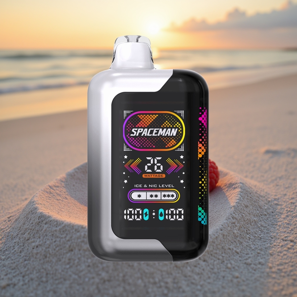 SMOK Spaceman SP40000 Zero Nikotīna Disposable 40000 Puffi 20ml Melnā Kazeņa Razz 1000mAh