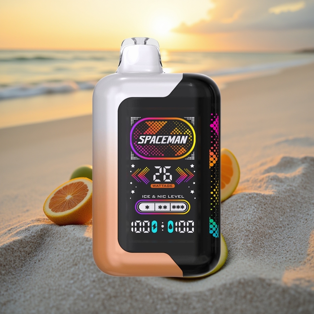 SMOK Spaceman SP40000 Zero Nikotīna Disposable 40000 Puffu Saldskābā Mango Medus Rasas 20ml 0% 1000mAh