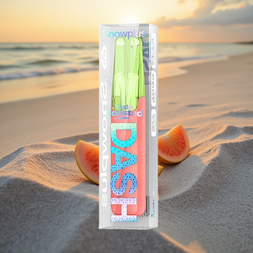 Snowplus Dash 4000 Puffs Disposable Ierīce Ceramikas Atomizers 530mAh 7.5ml Lush Ice (Svaiga Ledus)
