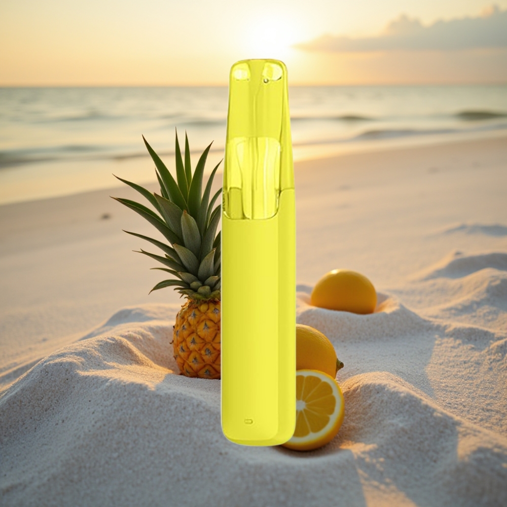 Snowplus Dash 4000 Puffs Izmetamā ierīce Citrons Ananāss, Keramikas atomizers, 530 mAh, 7.5 ml