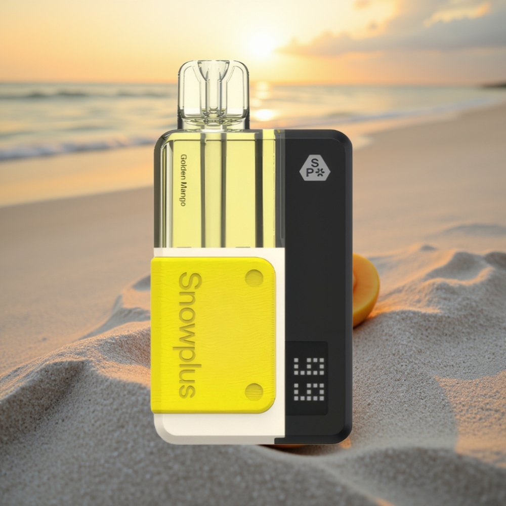 Snowplus Swift 15000 Puffs Pod Komplekts (Zelta Mango) – 1000 mAh, 2+10 ml, Dual Mesh