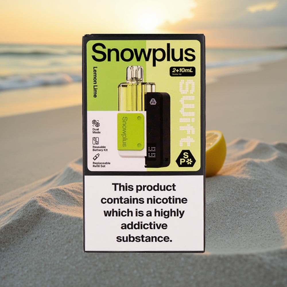 Snowplus Swift 5000 Puffs Iepildāma Podu Ierīce Citrons Laims (43x81x25 mm, 65 g, Dual Mesh, 1000 mAh, 2+10 ml, 2%)