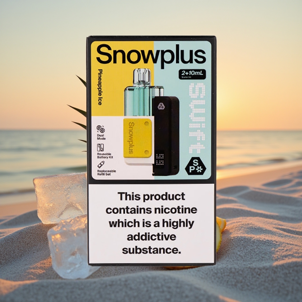 Snowplus Swift 5000 Puffs Priekšpildīts Pods Komplekts Ananāsa Ledus (43x81x25 mm, 1000 mAh, 2+10 ml, 2%)