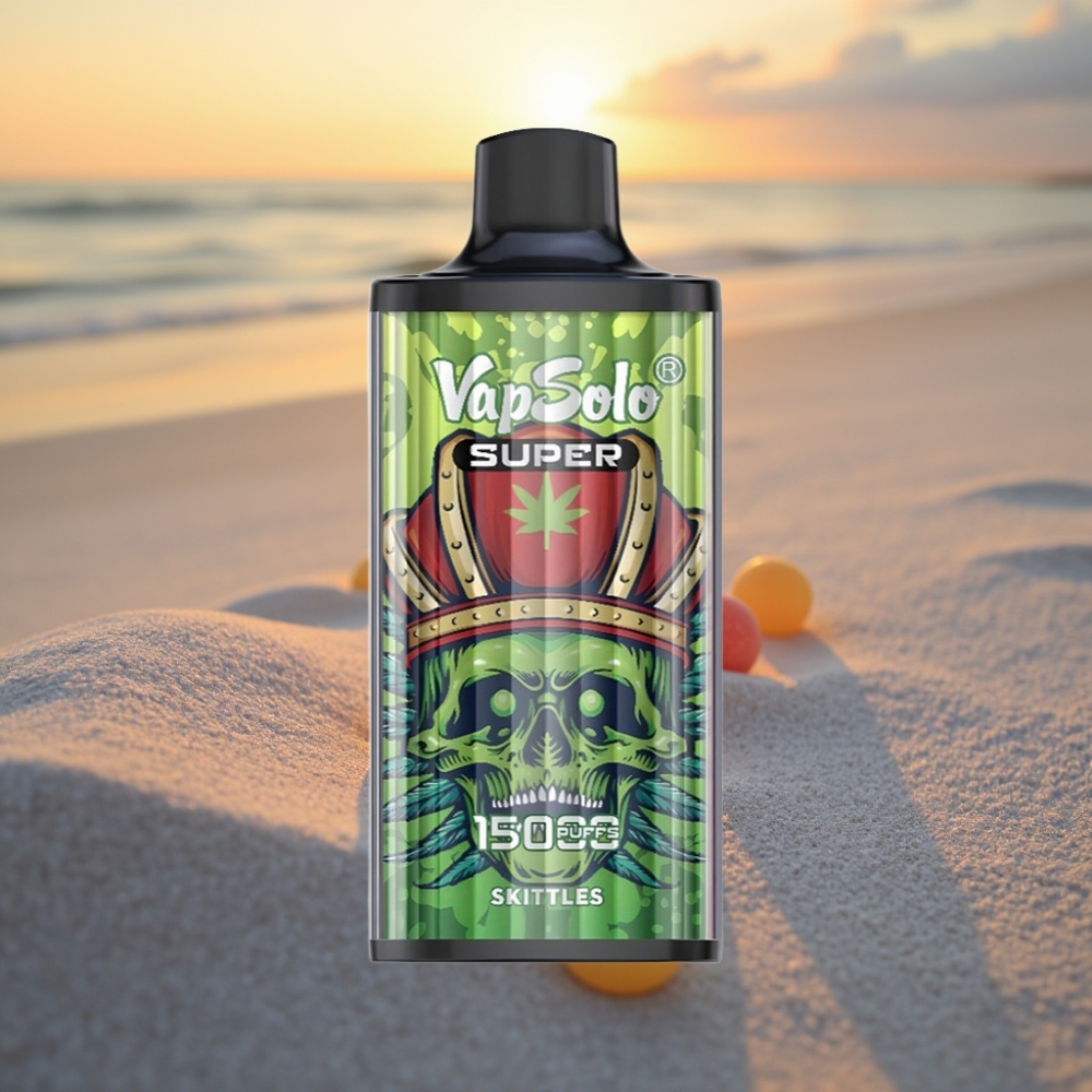 Vapsolo Super 15000 Puffs Izmērāms Vape Skittles, 40ml, 20/50 mg/ml, 850mAh, Type-C