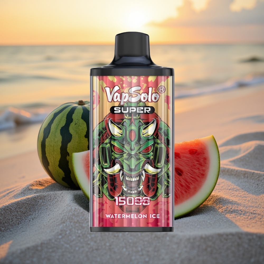 Vapsolo Super 15000 puffs Vienreizējās lietošanas vape Arbūzu Ledus, 40ml, 20/50 mg/ml, 850mAh