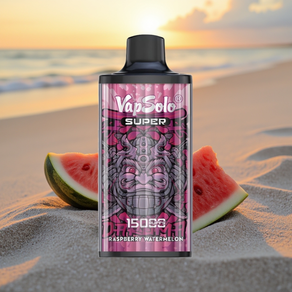 Vapsolo Super 15000 puffs Vienreizējās lietošanas vape Aveņu Arbūzs 40ml 850mAh Type-C