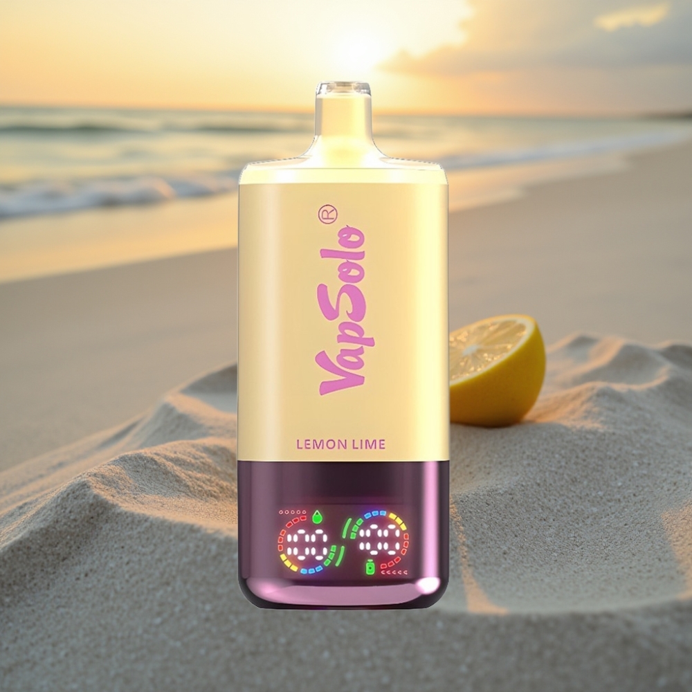 VapSolo Triple 30000 Puffs Izkārnējamais Vape Citrons Laimes, 40ml, 20/50 mg/ml, Type-C