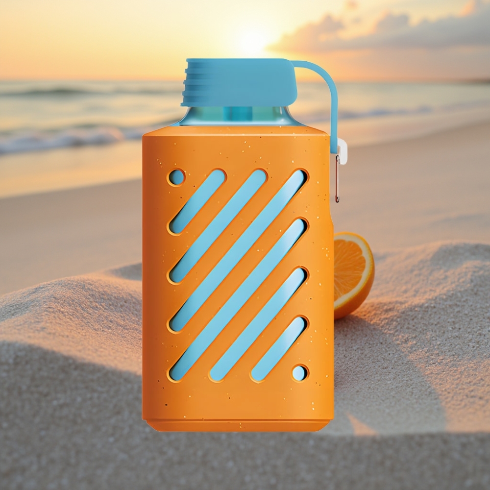 VOZOL GEAR 10000 Izmetamais Veips 20ml, Aveņu Mandarīnu Garša, 65% PCR, 500mAh