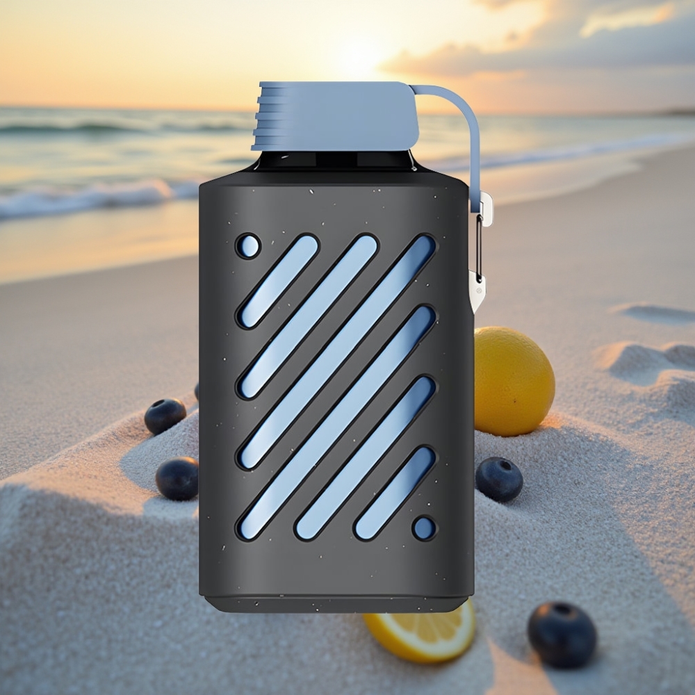 VOZOL GEAR 10000 Izmetamais Veips Zilā Aveņu Citrons – 10000 Iekšpūšu, VAMT Tīklu Spole, 20ml Šķidruma, 500mAh