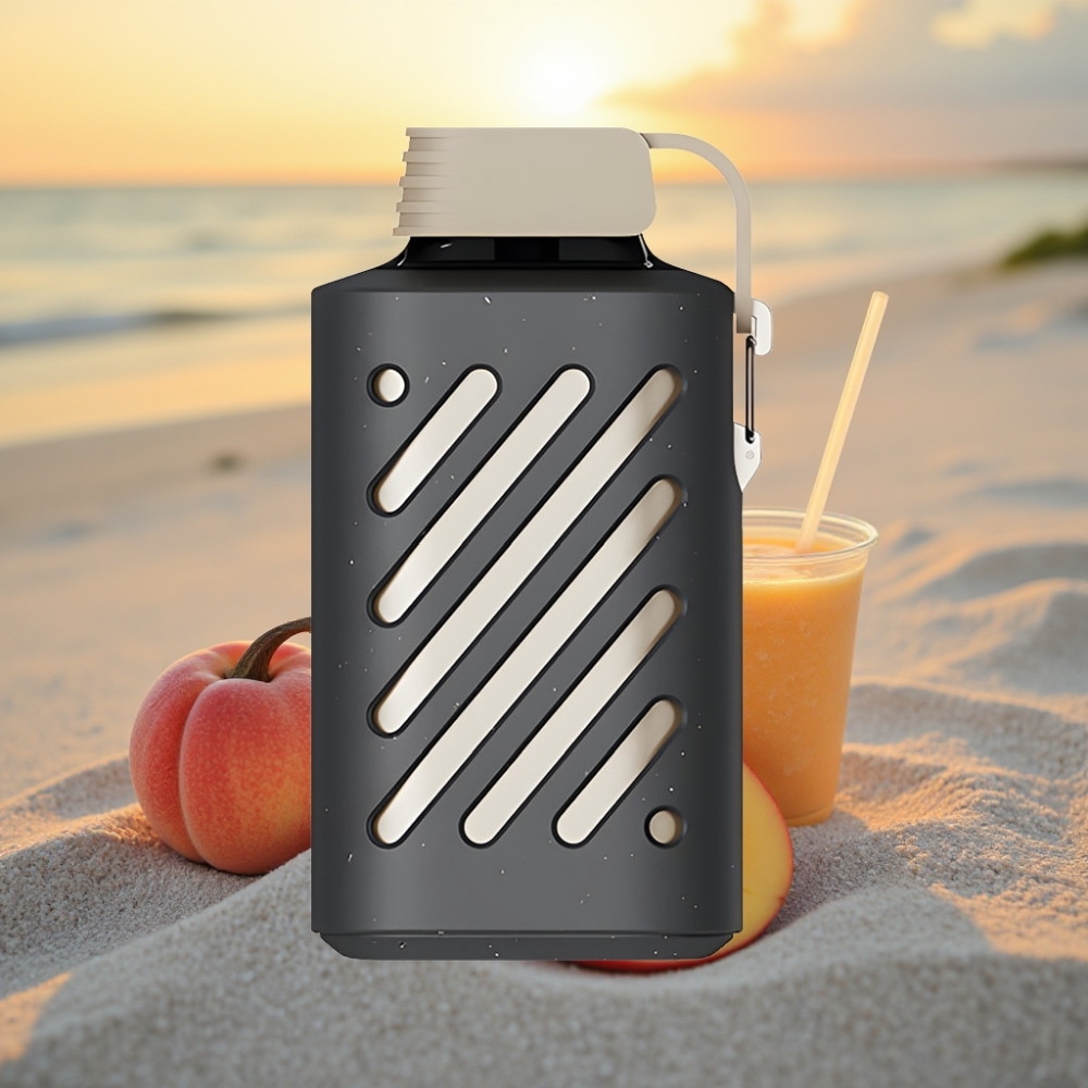 VOZOL GEAR 10000 Vienreizējās lietošanas vape Persiku Mango Smūtija, 20 ml, 500mAh, VAMT siets