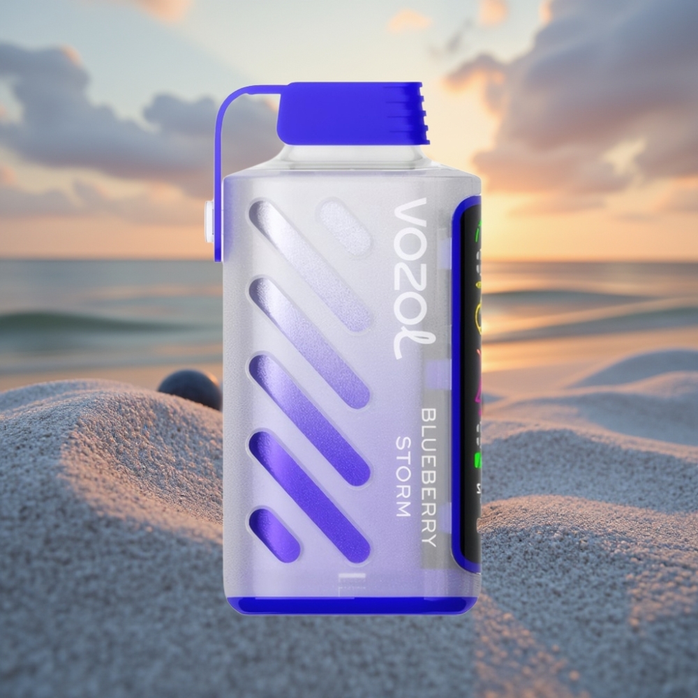 VOZOL Gear Power 20000 Puffs Izdzeramais Veips (Zileņu Vētra) ar S.i.L.C. Tech, Dual Mesh Coil, 20mL, 5% nikotīna