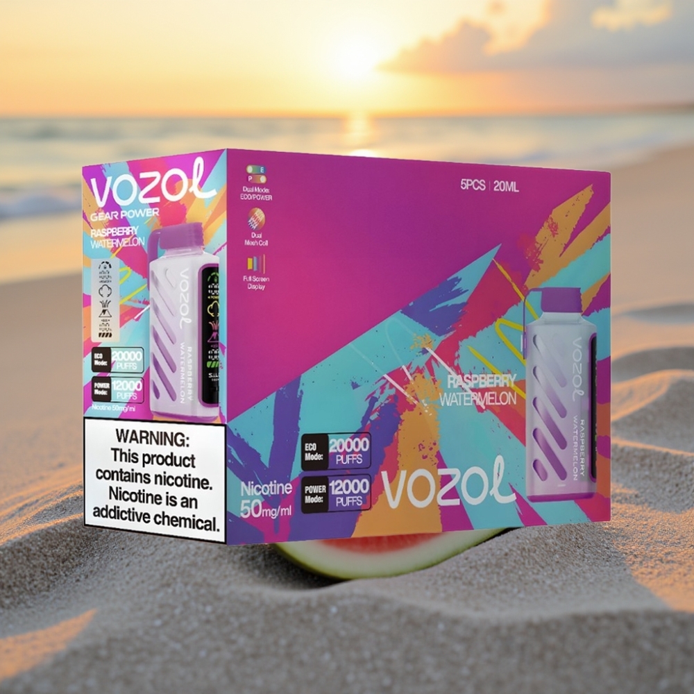 VOZOL Gear Power 20000 Puffs Vienreizējās lietošanas vape Avenu Arbūzs