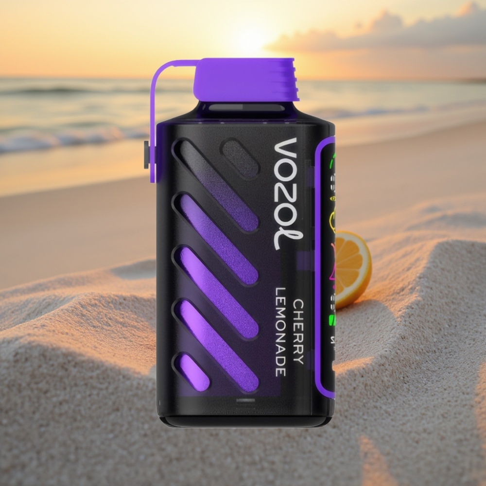 VOZOL Gear Power 20000 Puffs Vienreizējās lietošanas vape Ķiršu Limonāde S.i.L.C. Tech, Dual Mesh Coil, 20mL