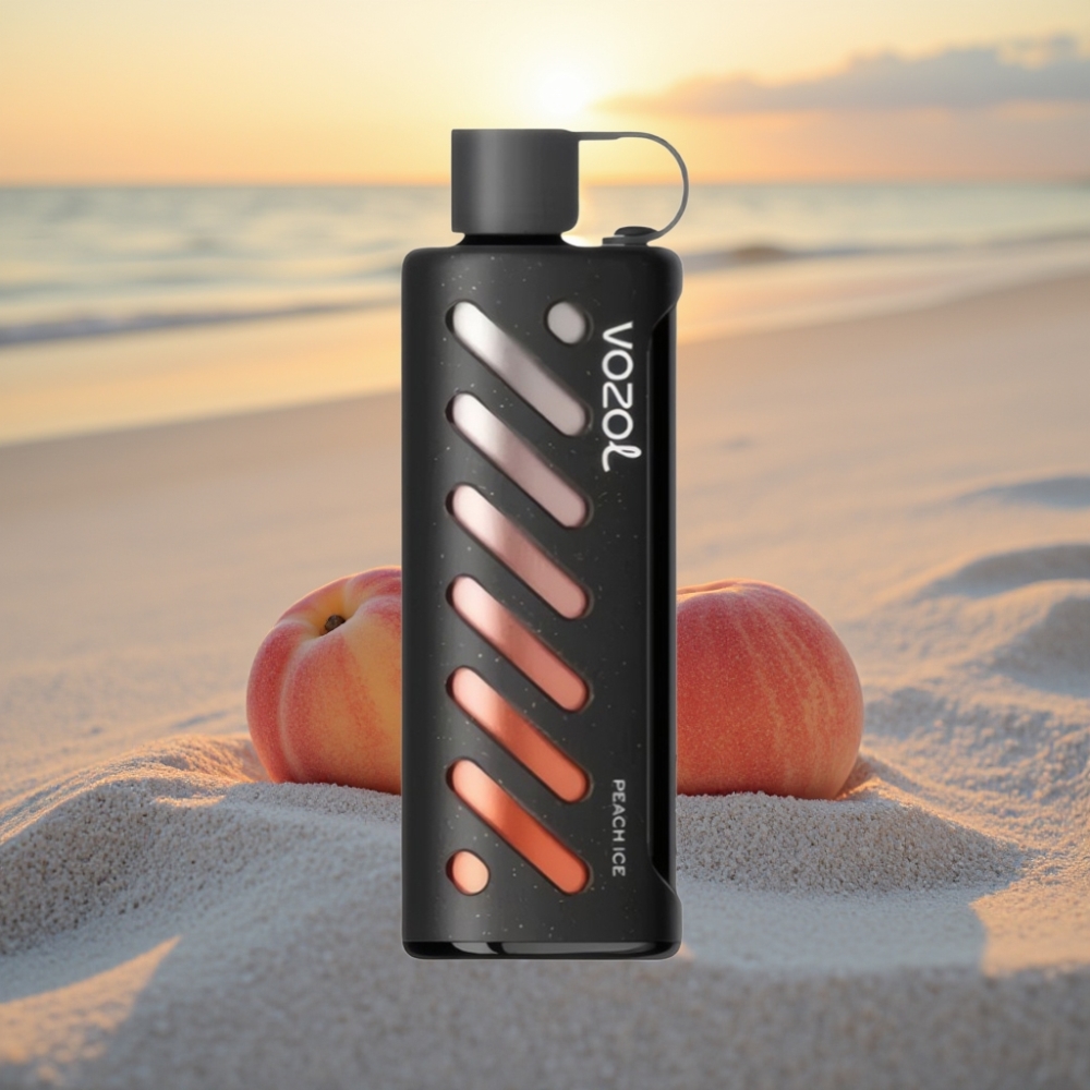 VOZOL Gear Shisha 25000 Piespiedieni Vienreizējais Veips Persiku Ledus S.i.L.C Tech, Dual Mesh, 1000mAh