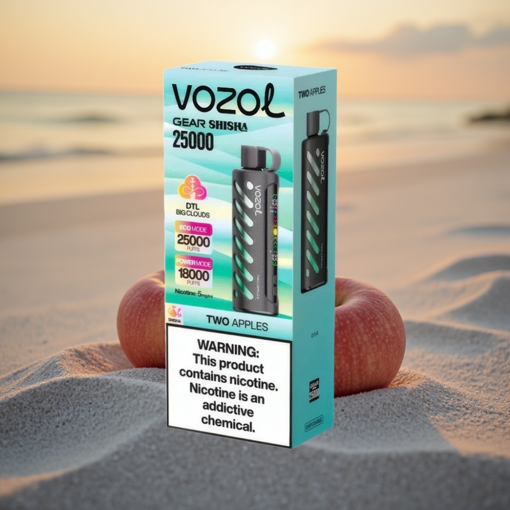 VOZOL Gear Shisha 25000 Puffs Divi Āboli S.i.L.C Tech Dual Mesh 1000mAh 5mg/ml
