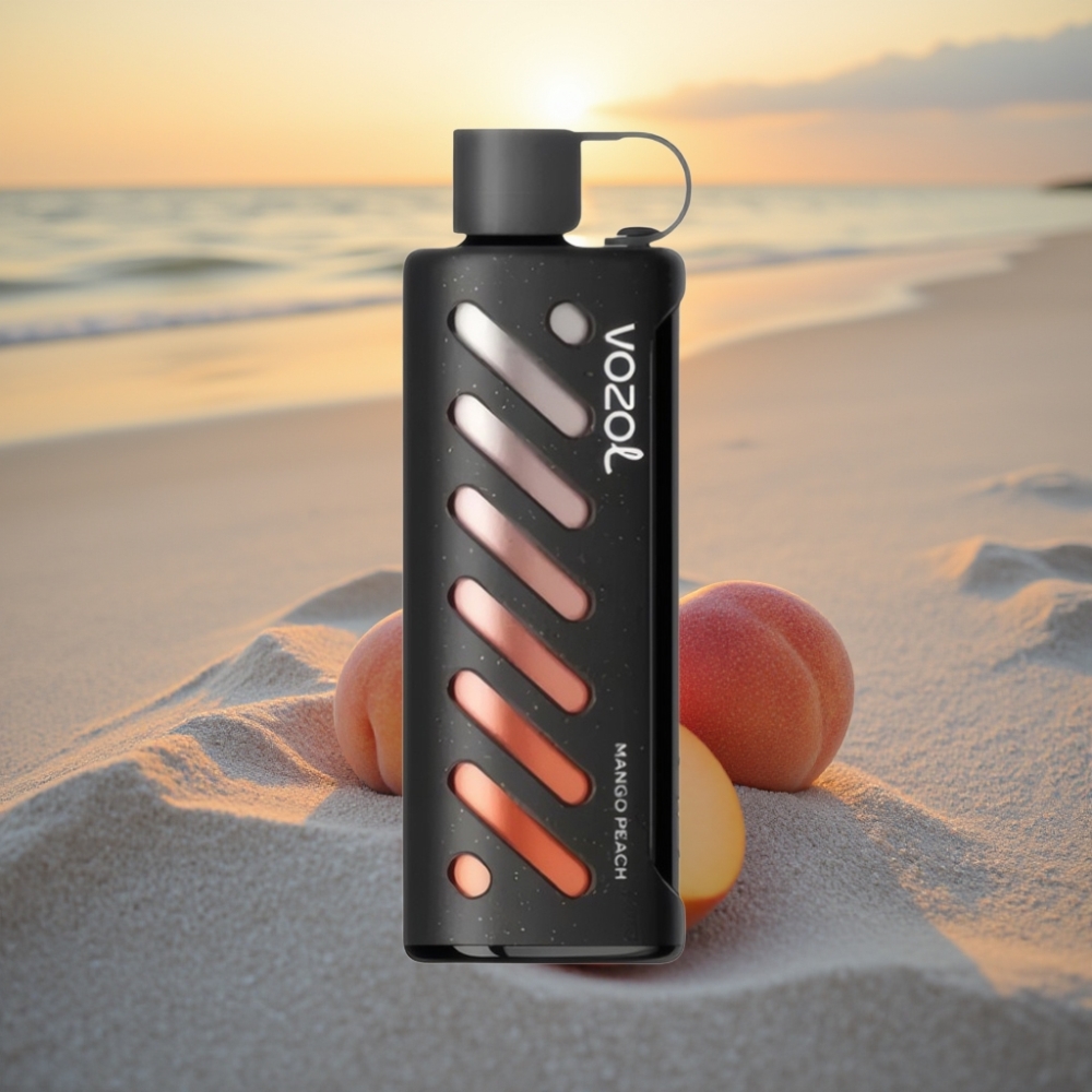 VOZOL Gear Shisha 25000 Puffs Vienreizējās lietošanas vape Manga Persiku (S.i.L.C Tech, Dual Mesh, 1000mAh, 5mg/ml)