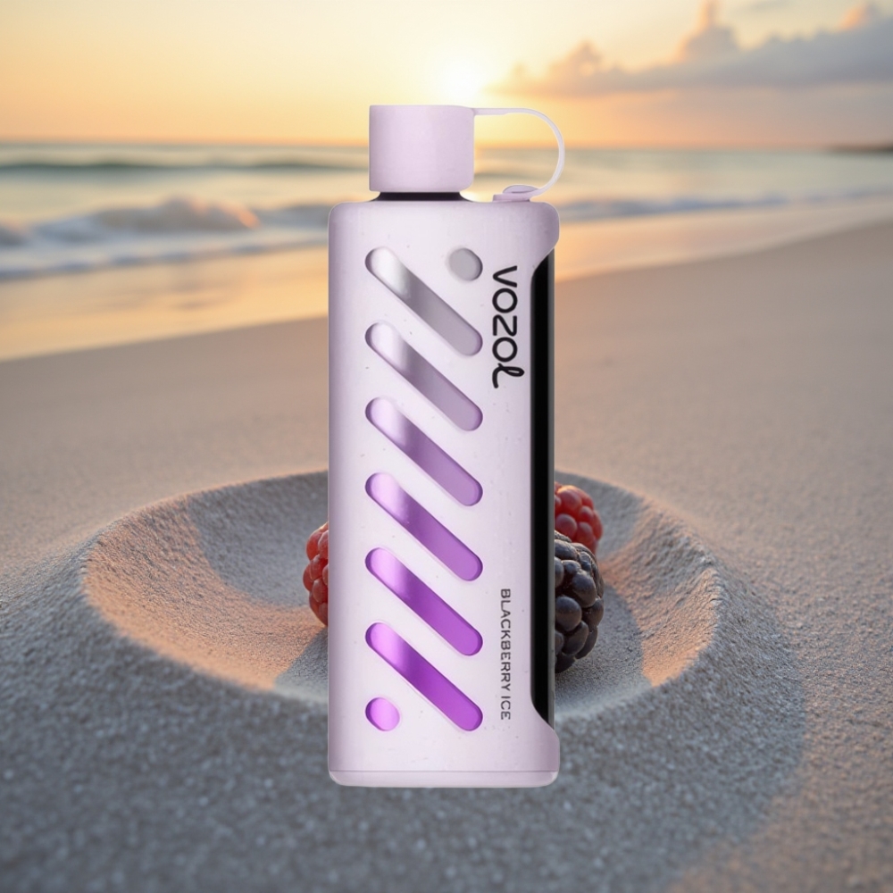 VOZOL Gear Shisha 25000 Puffs Vienreizējās lietošanas vape Melnā Oga Ledus, S.i.L.C Tech, Dual Mesh, 1000mAh