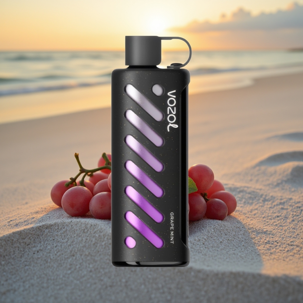 VOZOL Gear Shisha 25000 Puffs Vienreizējās lietošanas vape Vīnogu Mētra ar S.i.L.C Tech un Dual Mesh