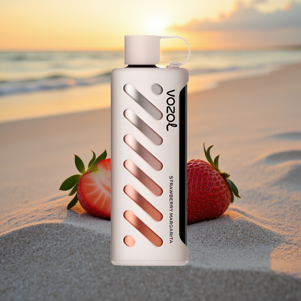 VOZOL Gear Shisha 25000 Puffs Vienreizējās lietošanas vape Zemeņu Margarita, S.i.L.C Tech, Dual Mesh