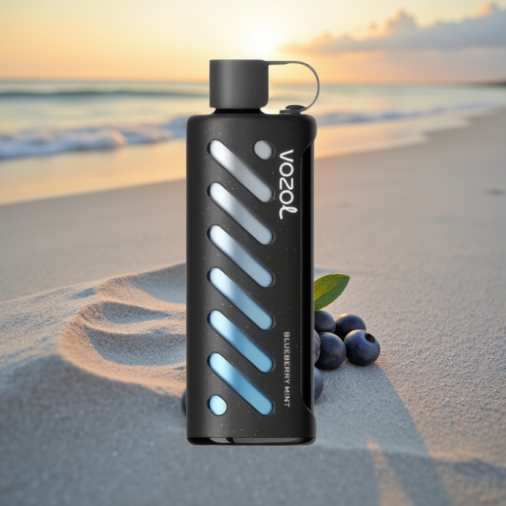 VOZOL Gear Shisha 25000 Puffs Vienreizējās lietošanas vape Zilene Mētra, S.i.L.C Tech, Dual Mesh