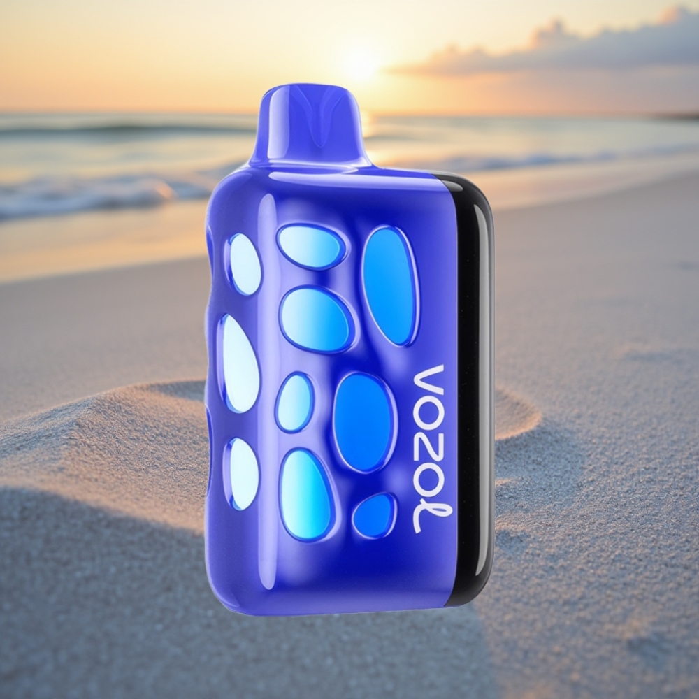 VOZOL RAVE 40000 Izklaidējošais Veips Zilā Īsā 270° Mirdzošs Dizains, 1000mAh, 20/50mg/ml