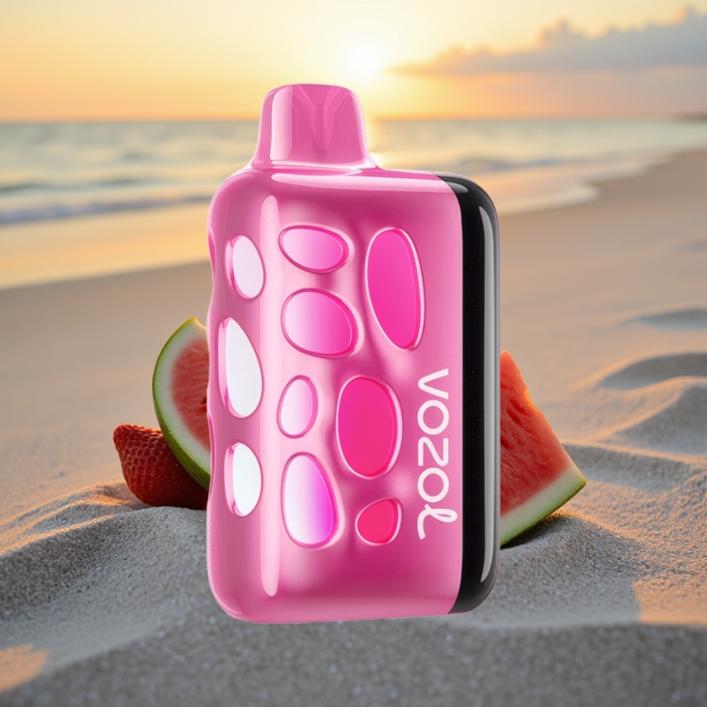 VOZOL RAVE 40000 Izmetamais Veips 270° Spilgtā Gaisma, Zemeņu Arbūzs, 20/50mg/ml, 1000mAh