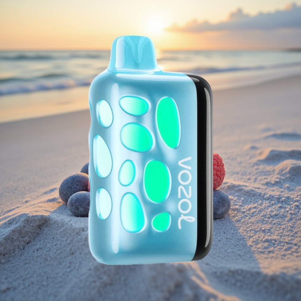 VOZOL RAVE 40000 Izmetamais Veips Zilā Aveņu Ledus, 270° Spožais Dizains, 1000mAh