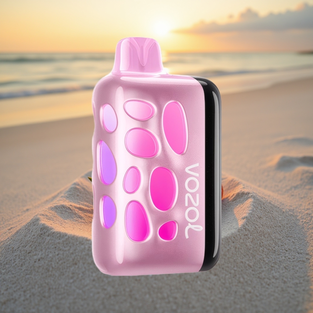 VOZOL RAVE 40000 Vienreizējās lietošanas vape Zemeņu Kivi, 270° Glow, Beat-Synced Party, 1000mAh