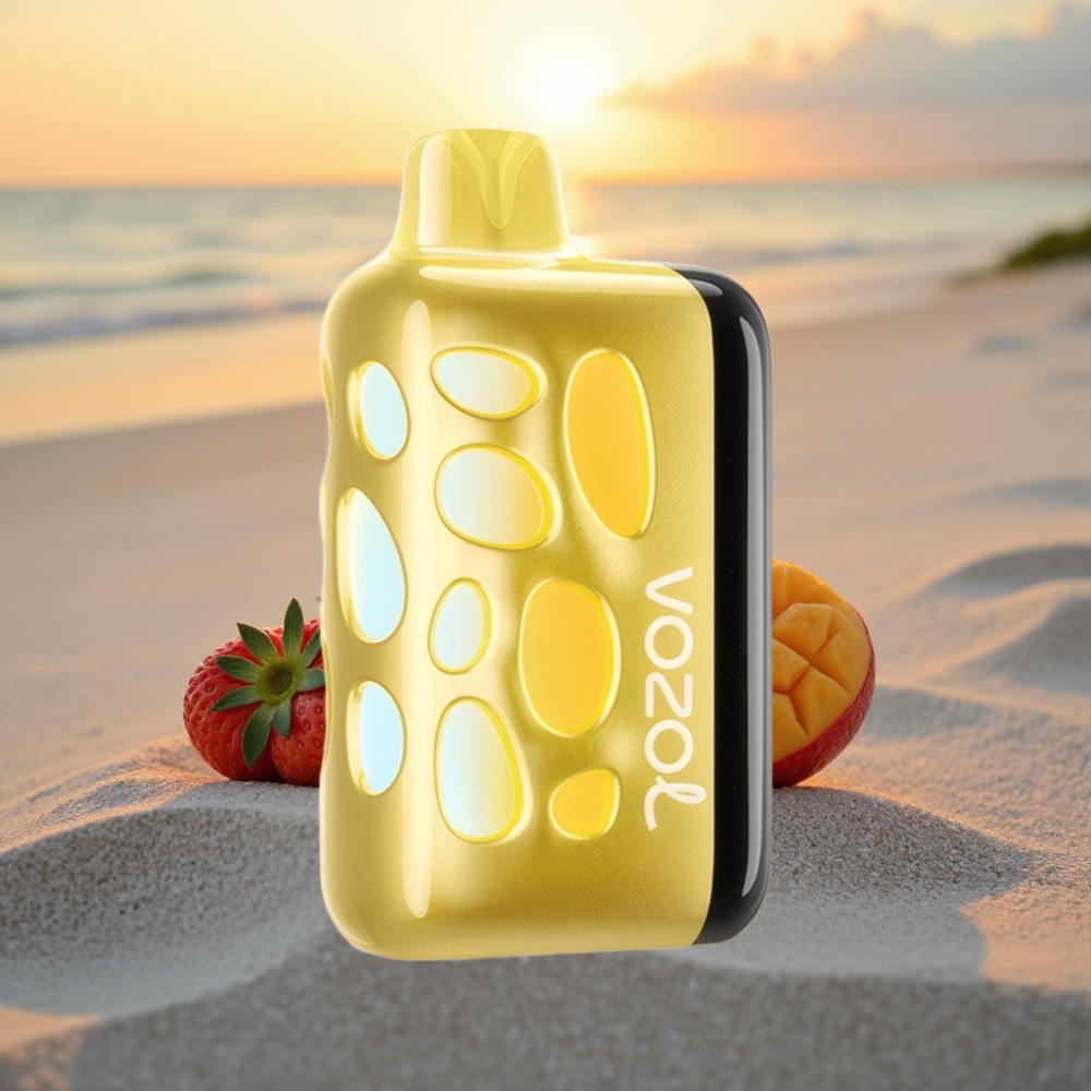 VOZOL RAVE 40000 Vienreizējās lietošanas vape Zemeņu Manga, 270° Vibrant Glow, 1000mAh
