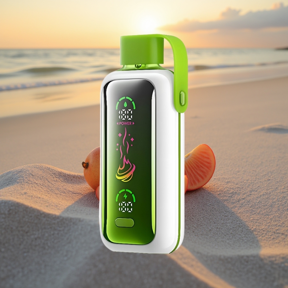 VOZOL Star 20000 Puffs Vienreizējās lietošanas vape Dubultā ābolu ledus ar 2.2" HD spoguliekrānu, Dual mesh, 650mAh