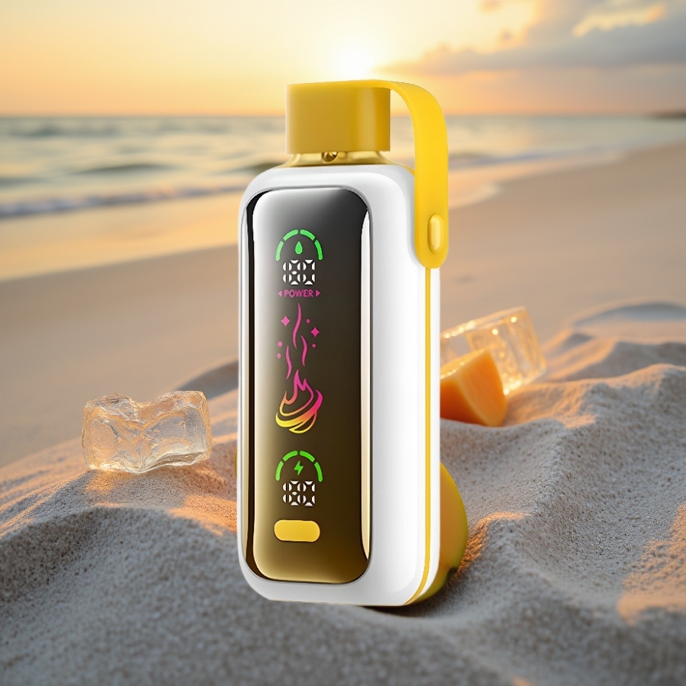 VOZOL Star 20000 Puffs Vienreizējās lietošanas vape Mango Ledus ar 2.2" HD spoguldispleju, Dual Mesh, 650mAh